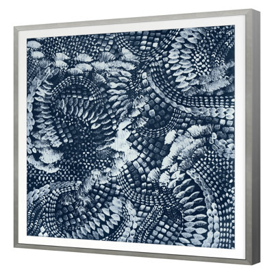 Indigo Textures 2 Print by Stramel, Renee