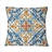 Mediterranean Tiles In Retro Blue V - Abstract Tile Printed Throw Pillow