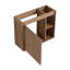 Meuble-lavabo mural 24 po avec lavabo en céramique blanche et porte à fermeture en douceur, emballage KD