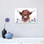 Highland Cow Among The Thistles by BebesArts - Wrapped Canvas Painting-2021534192-2070817053