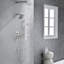 Système de douche mural avec douche à main et ensemble de garniture de douche en laiton avec barre coulissante-132644110
