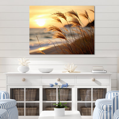Beach Breeze At Sunrise X - Salon d'art mural en métal nautique et de plage