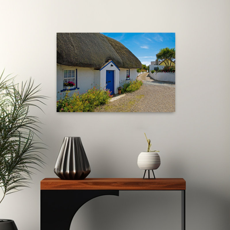 Chaumière traditionnelle, comté de Kilmore, Wexford, Irlande, art traditionnel, H 16 po x l 24 po
