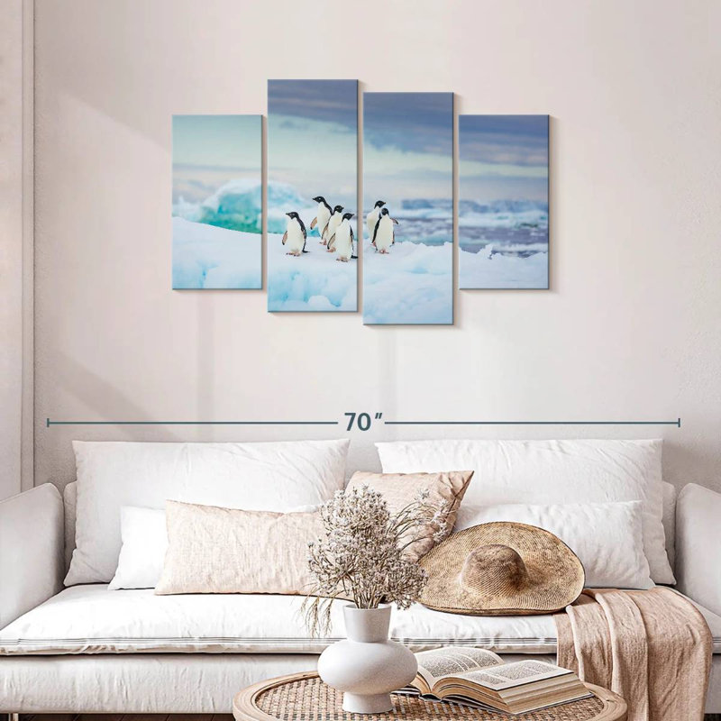 Brampt Adelie Penguins, 27" H x 43" W