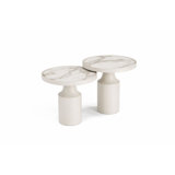 Tonis 2-PC Side Table Set with Nero Marble