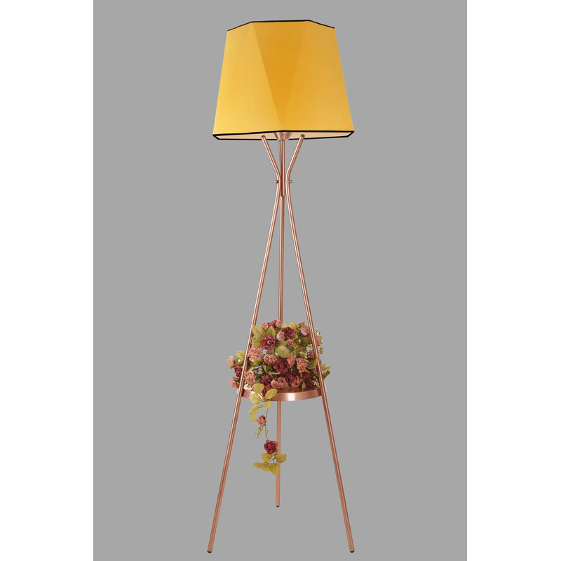 Lampe de table sur pied 65 po Horicon, Moutarde