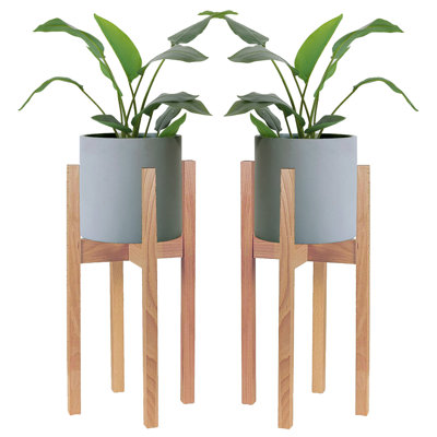 Support pour plante en bois massif Iftikhar