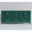 Meuble-lavabo double, l 72 po x P 22 po, bois massif, comptoir en marbre, rangement