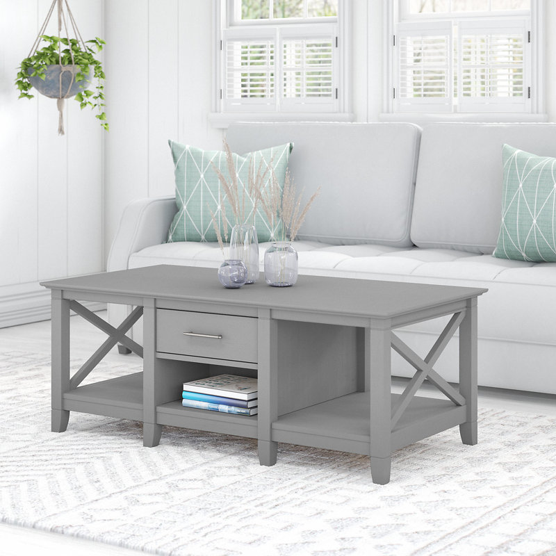 Table basse avec rangement Huckins, Gris Cape Cod