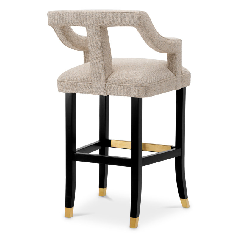 Roumier Upholstered Stool, Bar Stool (32.28" Seat Height)