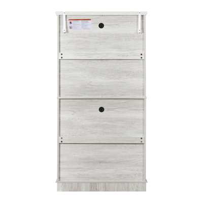 Grande armoire de rangement avec portes sculptées en miroir acrylique, armoire en bois aggloméré avec tablettes réglables, armoire de rangement autoportante pour la cuisine du salon, dispositif anti-basculement inclus