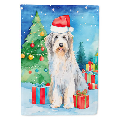 Drapeau de Noël Bearied Collie