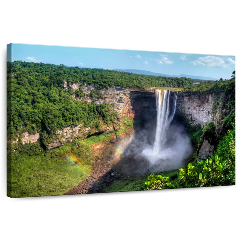 Chutes Kaieteur d'Alvord en Guyane, H 8 po x l 12 po