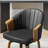 Arvion Faux Leather Swivel Barrel Chair-324943378