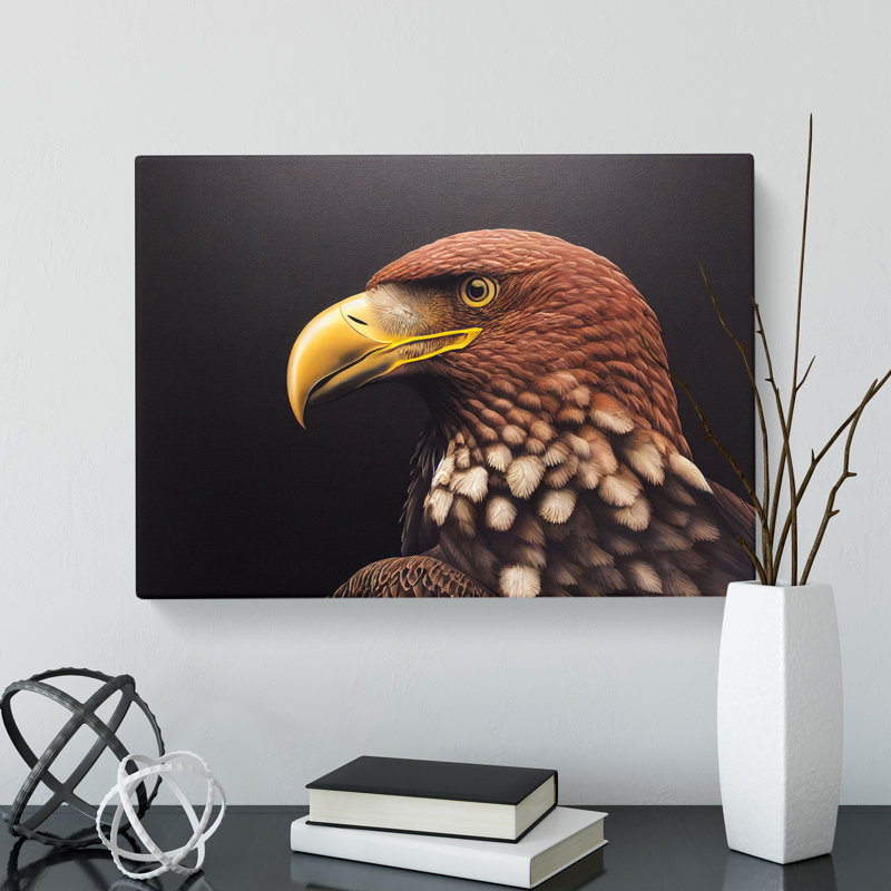 Euphoric Eagle Bird - Wrapped Canvas, 35cm H x 50cm W x 3cm D