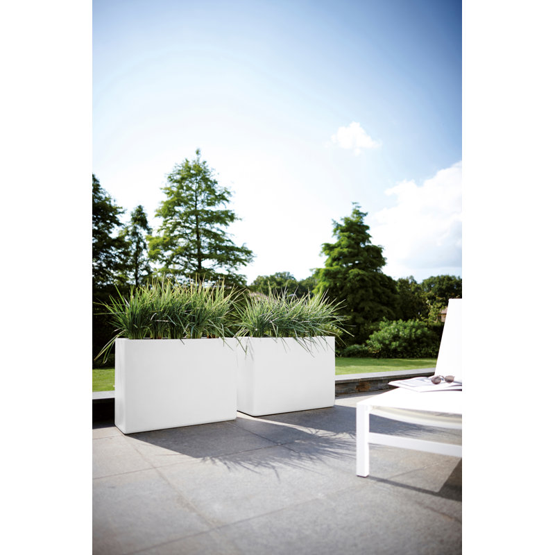 Pot Planter, 59cm H x 79cm W x 29.5cm D, White