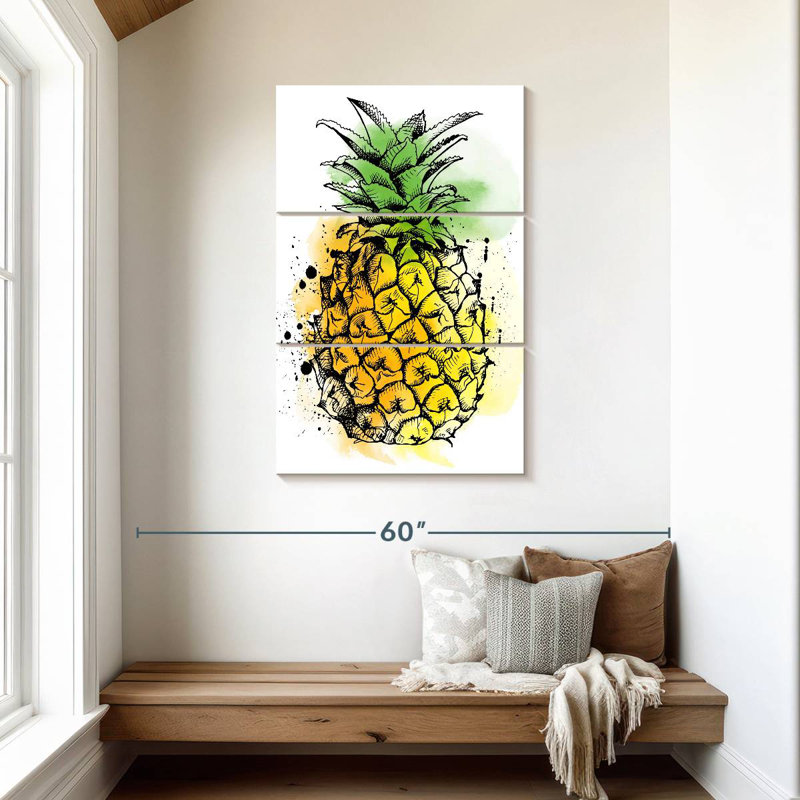 Ananas tropical Yarlin, H 45 po x l 28 po