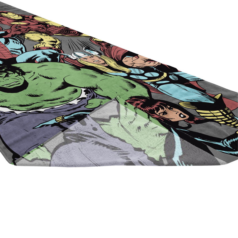 Marvel Comics Avengers - Ready For Action 100% Cotton Beach Towel