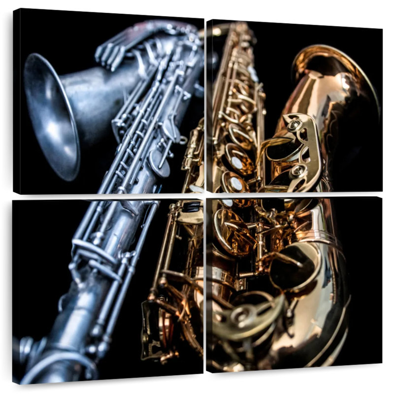Duo de saxophone Abarca, H 45 po x l 45 po