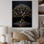 Baobab noir avec ambiance - arbre Baobab Wall Art Living Room-97171394-97171382