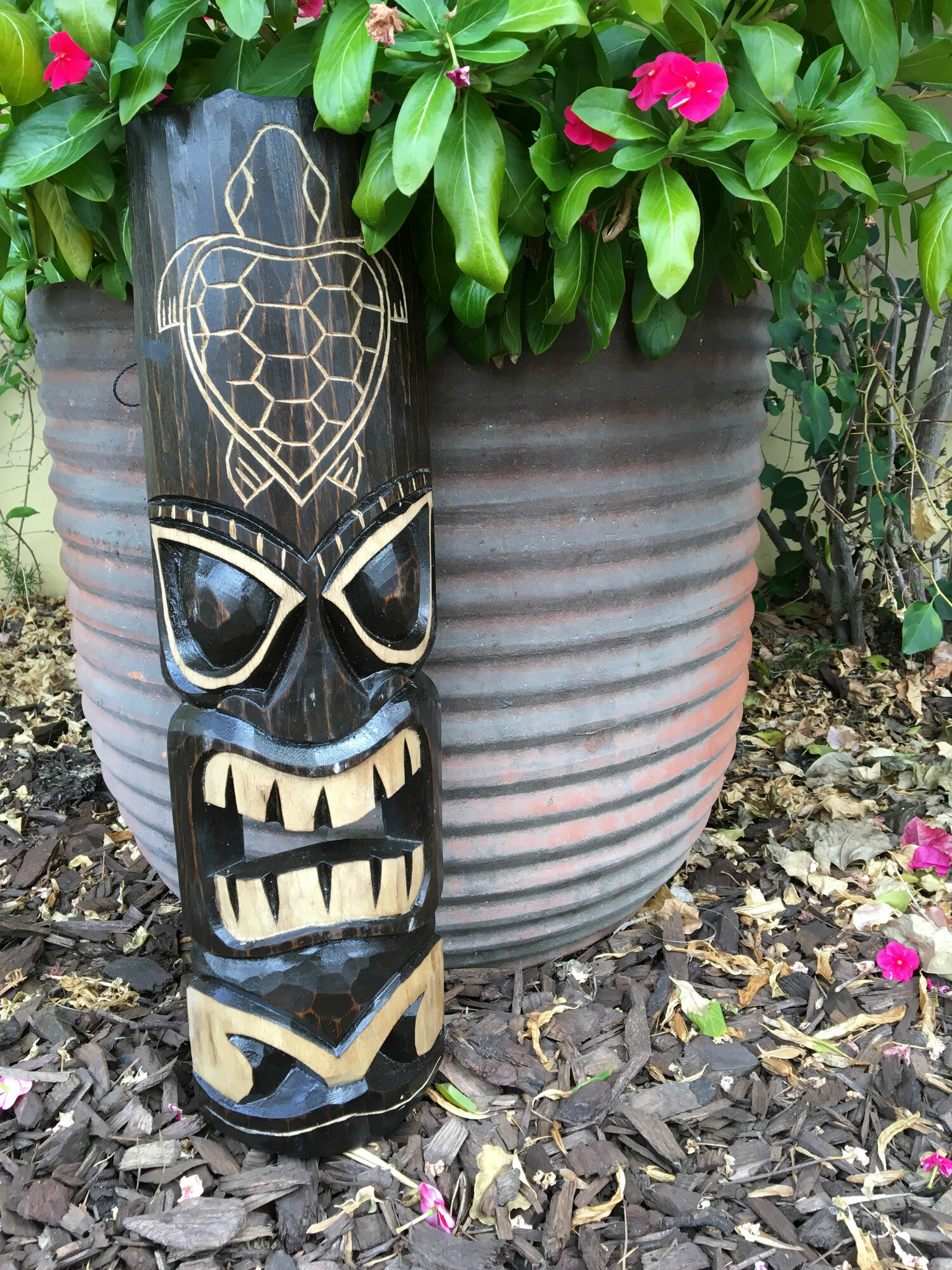 Carved Turtles Wall Plaque 12 X 6 - Hawaiian Decor | #ksa9037