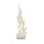 Statue décorative corail sur base de verre pour décoration intérieure - Figurine parfaite pour les décorations de salon - 14 po, blanc