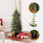 Sapin de Noël artificiel à branches vertes-684645061