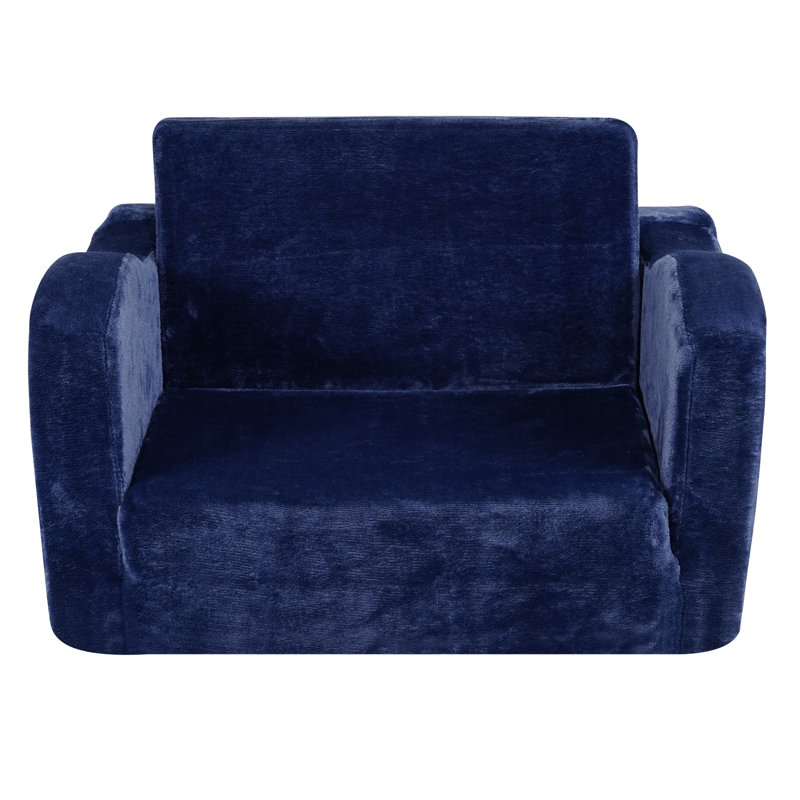 Canapé pour enfant Boneless, Rembourrage en mousse bleue