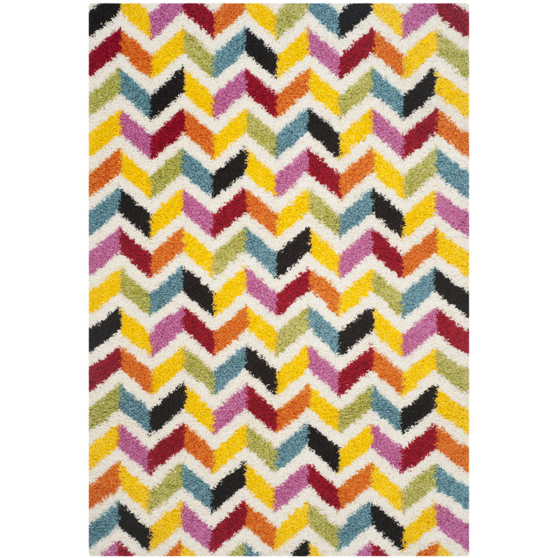 Annie Chevron Hand Woven Area Rug, Rectangle 183 x 274 cm