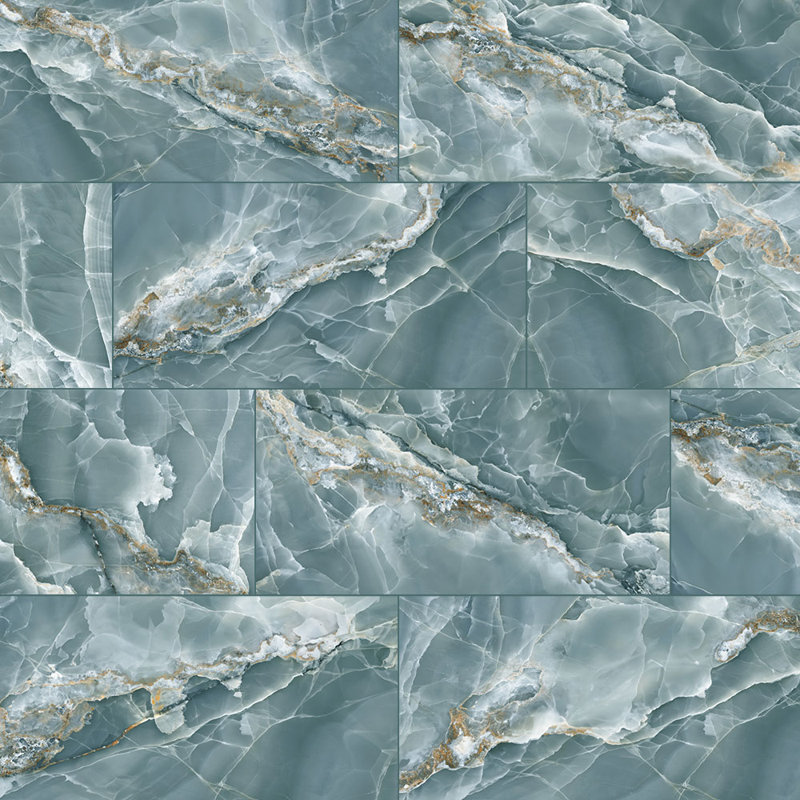 Eclipse 12X24 Onyx Porcelain Tile, Matte Green