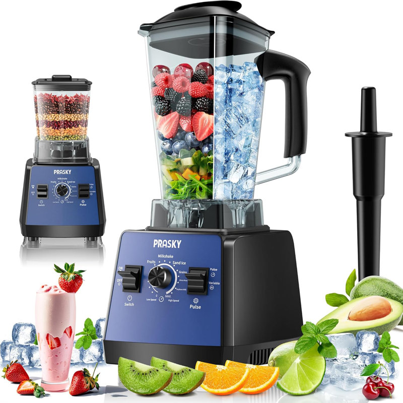 Professional 3.0-HP Kitchen Blender: Powerful 25000 RPM Countertop Blender with 68 oz BPA-Free Container, Variable Speed & Pulse for Smoothies, Shakes, Ice Crushing & More!