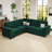Shavera 84.2" W Velvet Modular Sleeper Sectional with Reversible Chaise -369943526