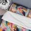 Ensemble de housse de couette Colorful Vibrant Paint Swirl Bliss-1929536002