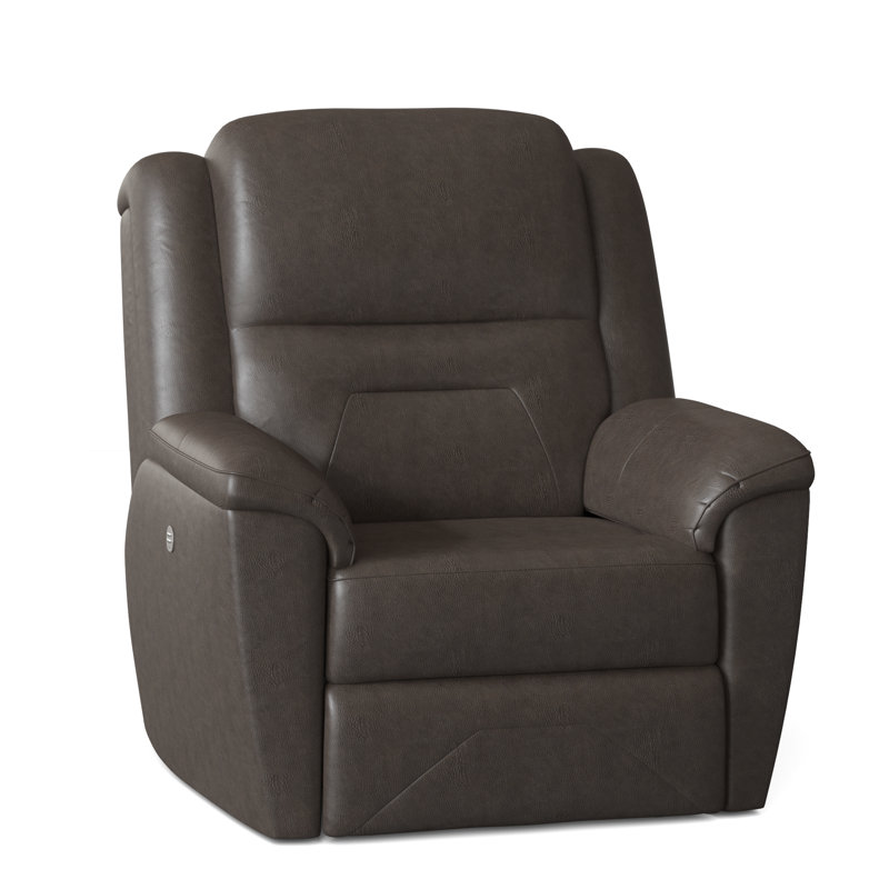Fauteuil inclinable standard en cuir véritable de 39 po Pandora, Très grand fossile, Manuel