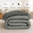 Down Alternative Microfiber Reversible Comforter Set - 3 Pcs All Season Diamond Pattern Comforter with Shams-109248968-109248969