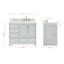 Ensemble de meuble-lavabo simple 43 po Abshire-93359237