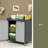 Heavy-Duty Metal Garage Storage Cabinet With Wheels - Sturdy And Durable Tool Storage Cabinet For Garage, Office, And Home Organizer Solutions