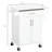 Kitchen Island On Wheels, Rolling Kitchen Cart With Stainless Steel Countertop, Drawer, Towel Rack And Spice Rack, Utility Storage Trolley-418386988