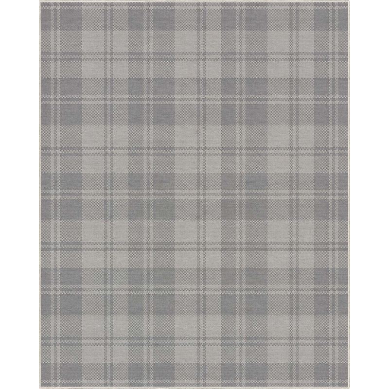 Tapis gris clair à tissage plat Kehr, Rectangle 5 pi x 7 pi