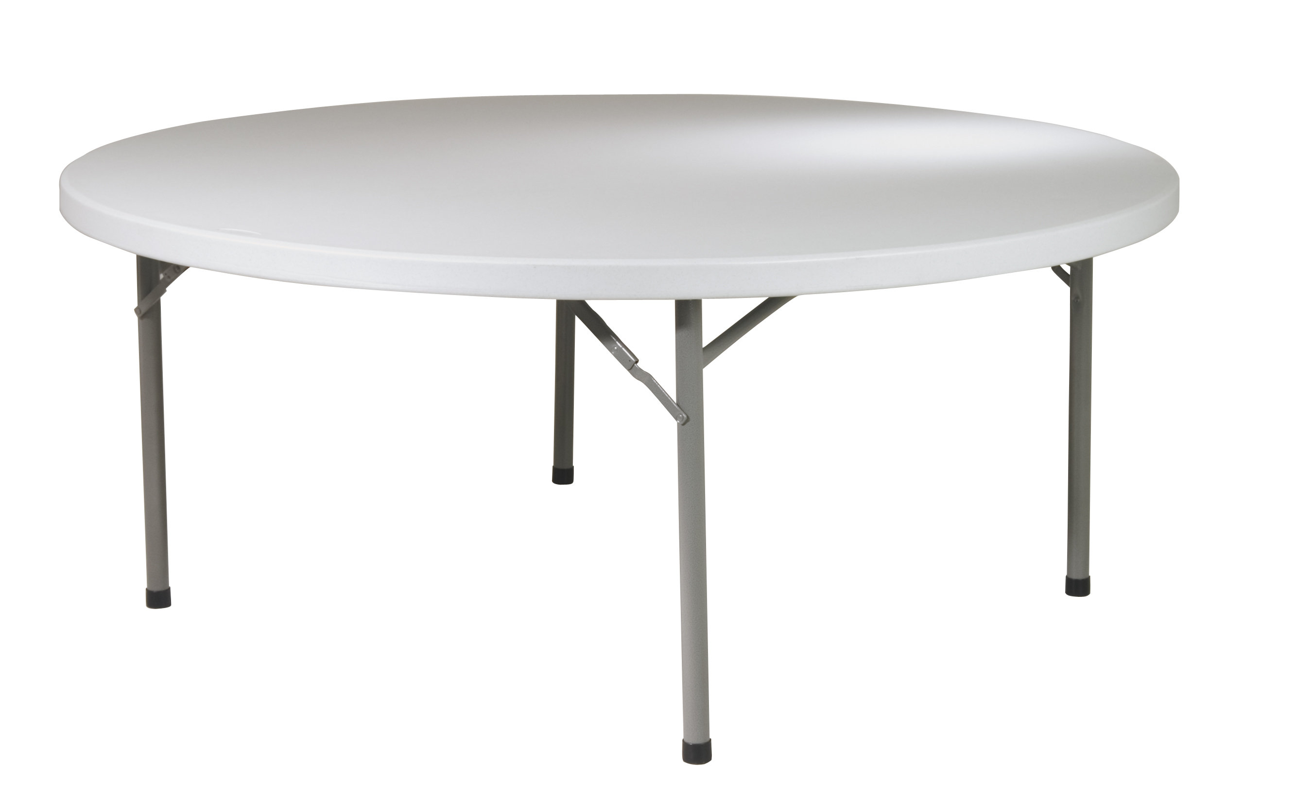 Symple Stuff Hathcock 71" Plastic Circular Folding Table | Wayfair