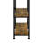 Rustic Nutmeg 2-Piece Computer Desk And Bookcase