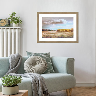 «Wyoming Soft Fall Colors» par Christy Berry, impression sur bois encadrée