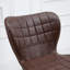 Cissell Swivel Upholstered and Faux Leather Adjustable Height Bar Stool with Steel Frame-140264992