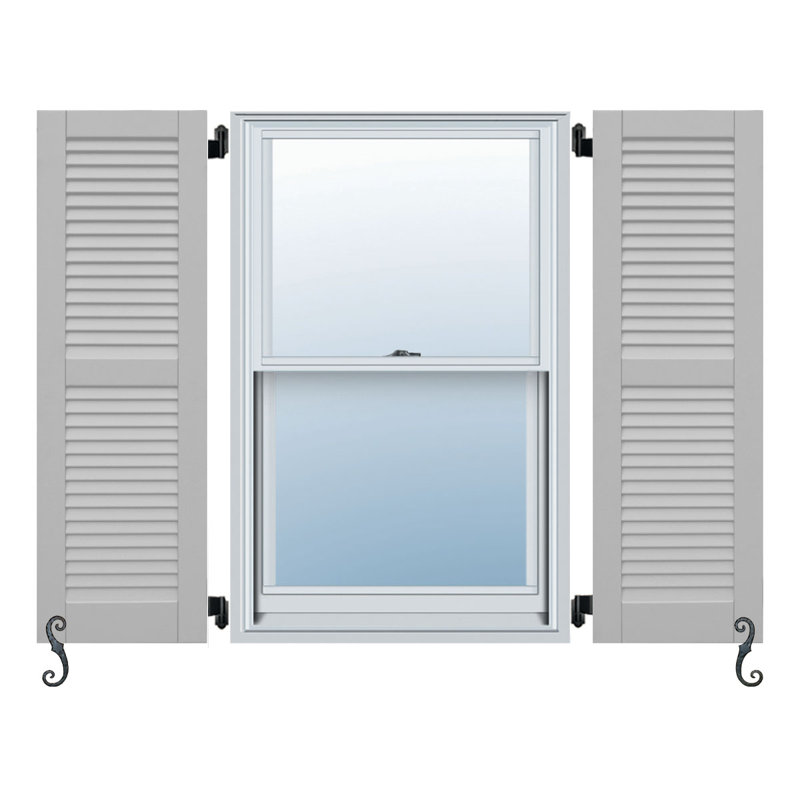 Porte-à-faux à persiennes centrale classique Atlantic Classic, Gris Chelsea, 19 po, 88 po