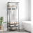 Multifunctional Coat Rack Shoe Bench with 5 Hooks - Ideal Hall Tree for Entryway Storage and Bedroom Organization