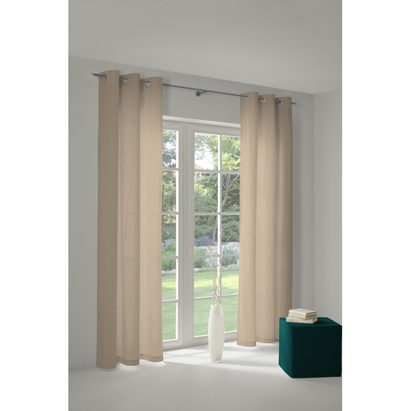 Uni Collection Room Darkening Curtain, 142cm wide x 325cm high, Tan