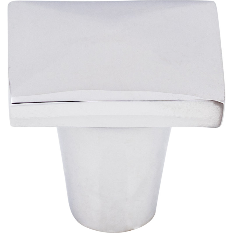 Aspen Square Knob, 1 1/4" Length, Polished Chrome