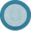 Tapis en laine / coton tissé à la main en bleu sarcelle / ivoire Mcclellan-2137068663