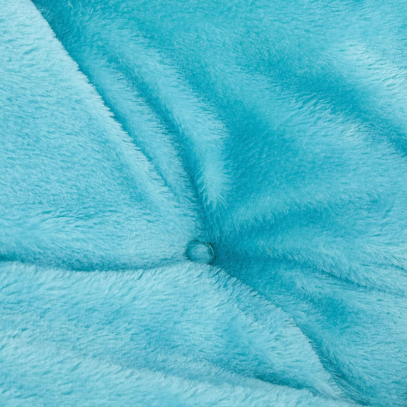 Fauteuil Papasan Giles, Argent, Bleu clair