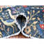 Tapis rond en laine douce noué à la main 9 pi 6 po x 9 pi 6 po bleu Yale E147D361E5DA4A509E617E50E294D733